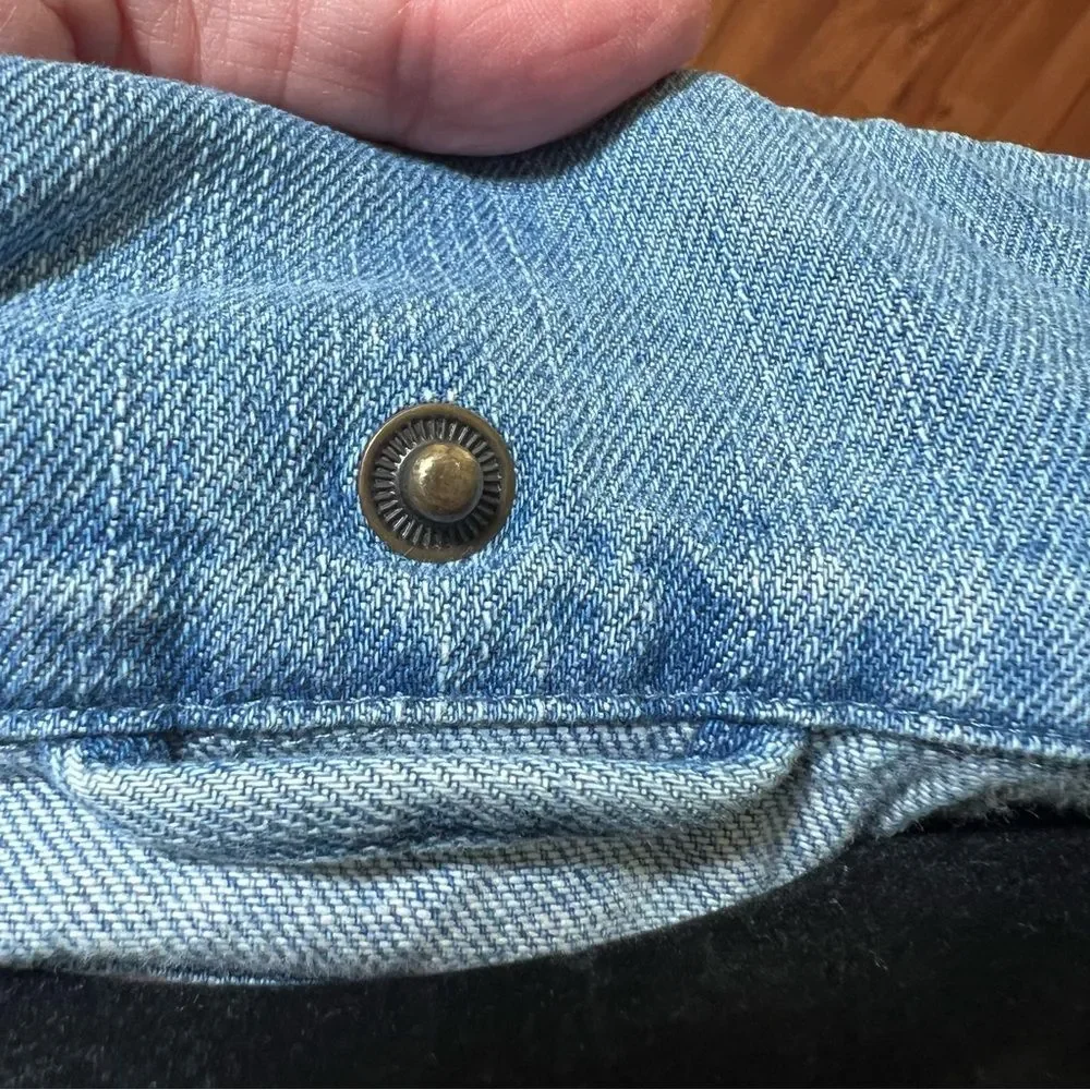 Billabong Jean jacket with sweater sleeves 💗 great used condition - Picture 4 of 7